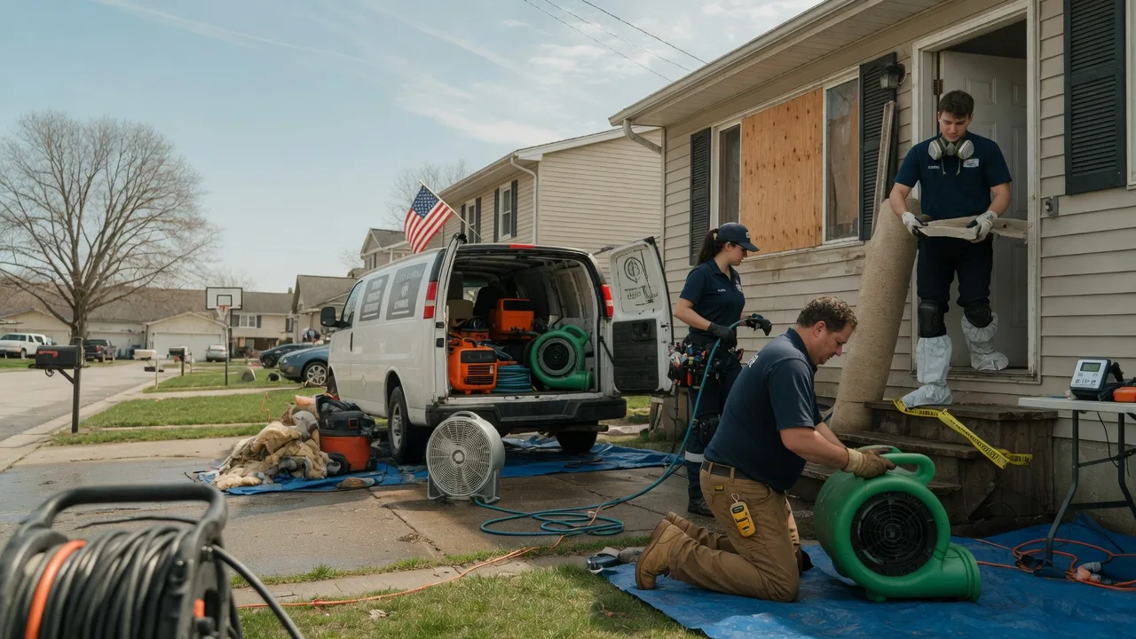 Water Damage Restoration in Chambersburg, IL near me